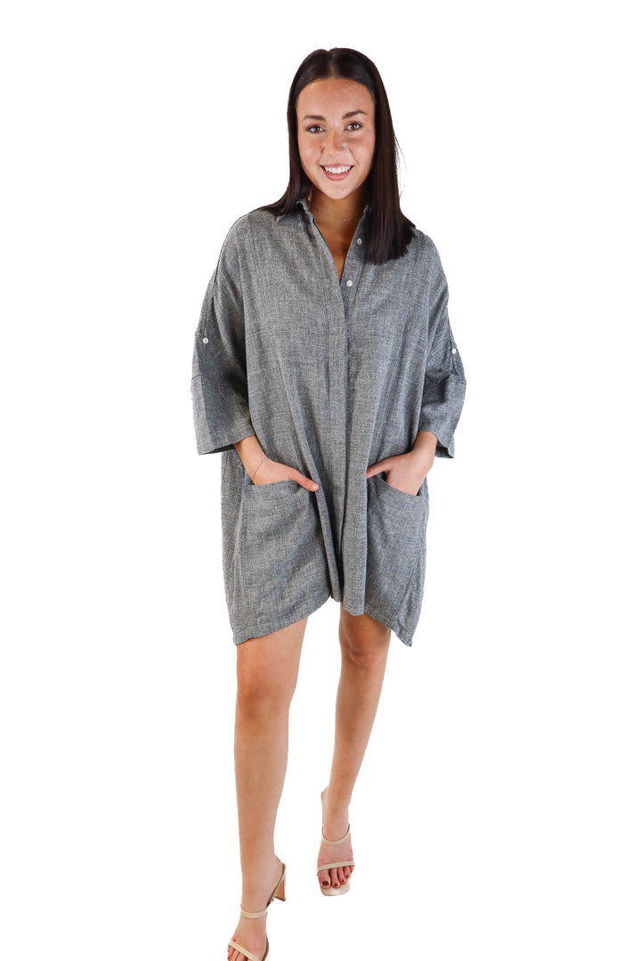 Billy Reid Grey Midi Dress (S)