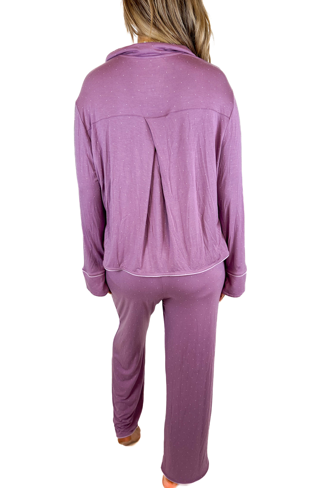 Tommy John Pullover Long Sleeve Pajama Top & Pant Set (L)