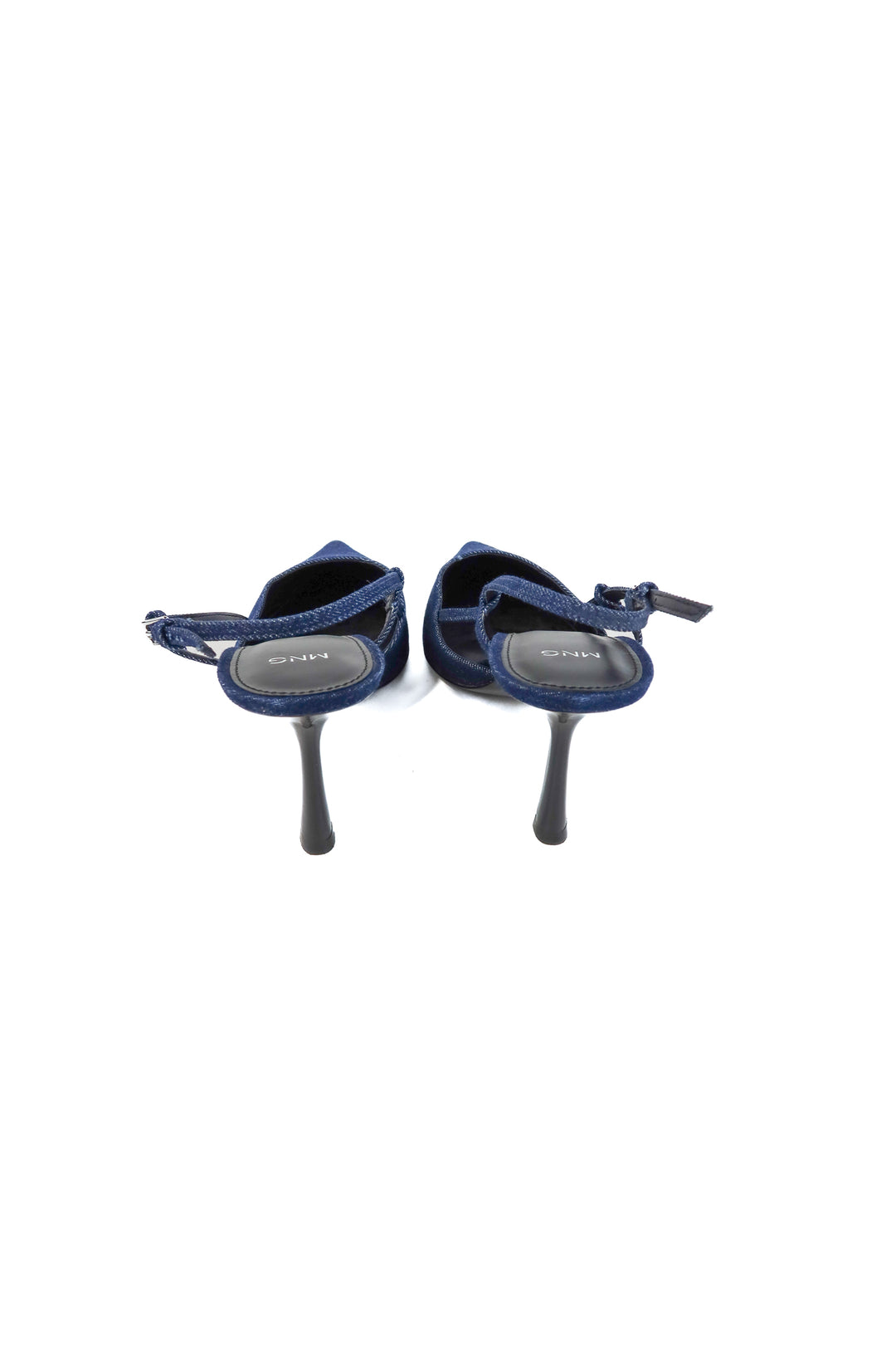 Mng dark denim kitten heels NWOT (42/ Fit US10; retail $79.99)