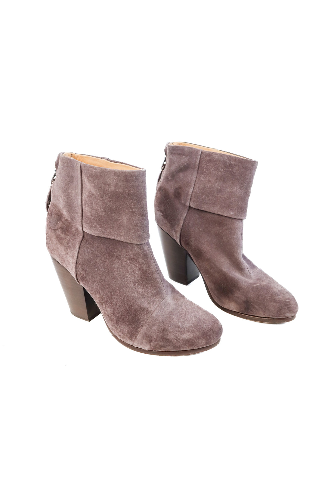 Rag & bone grey suede booties (38.5;retail $498)