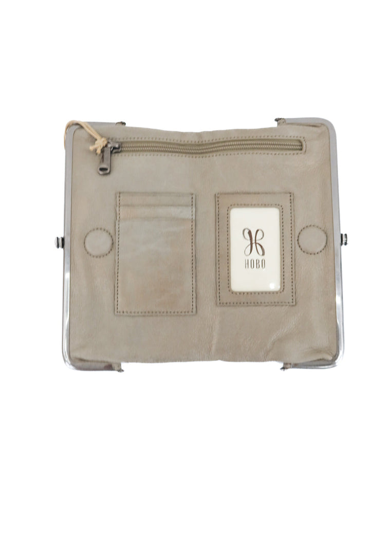 lauren clutch wallet in granite grey nwt (retail $168)