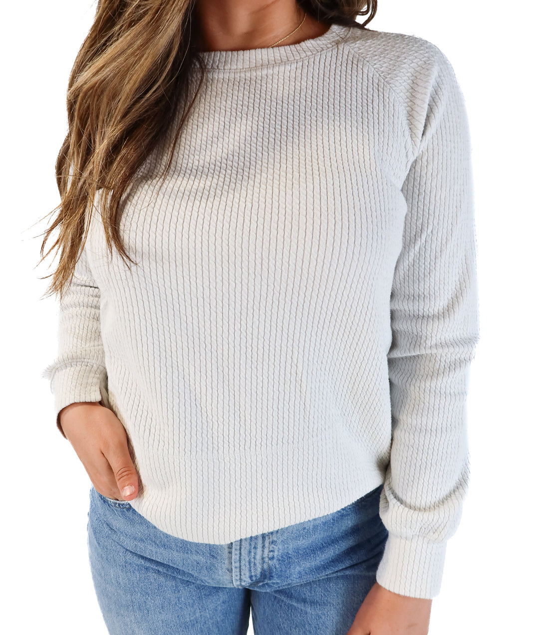Calia textured Crewneck (s; retails for $88)