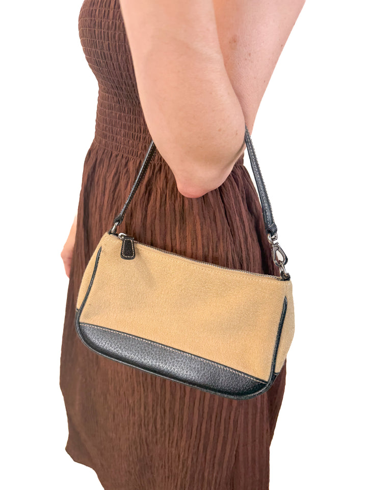 SOLD: Coach Mini Camel Hair Hampton Handbag (vintage)