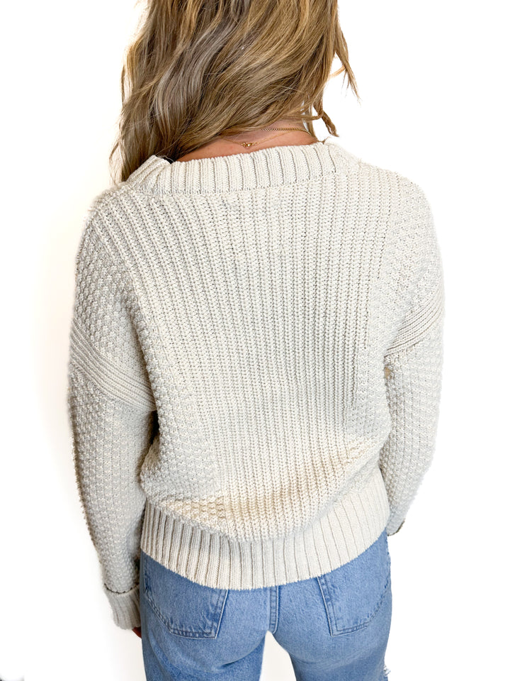Abercrombie Taupe Button-Down Cardigan (S)
