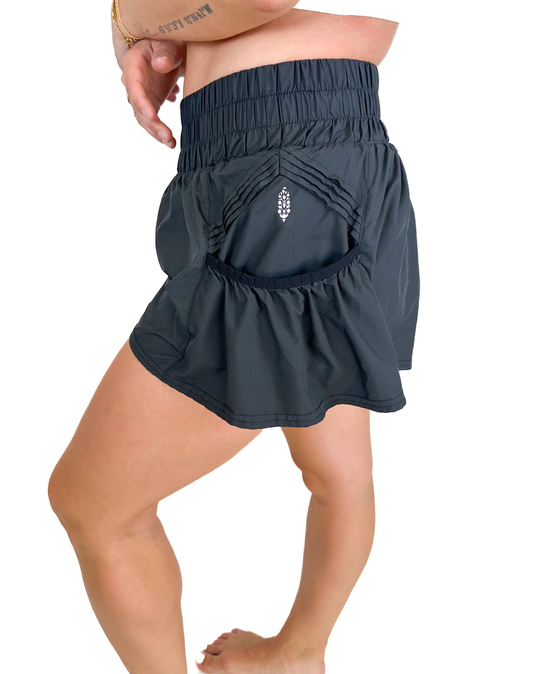 FP Movement Get Your Flirt On Black Shorts (L)
