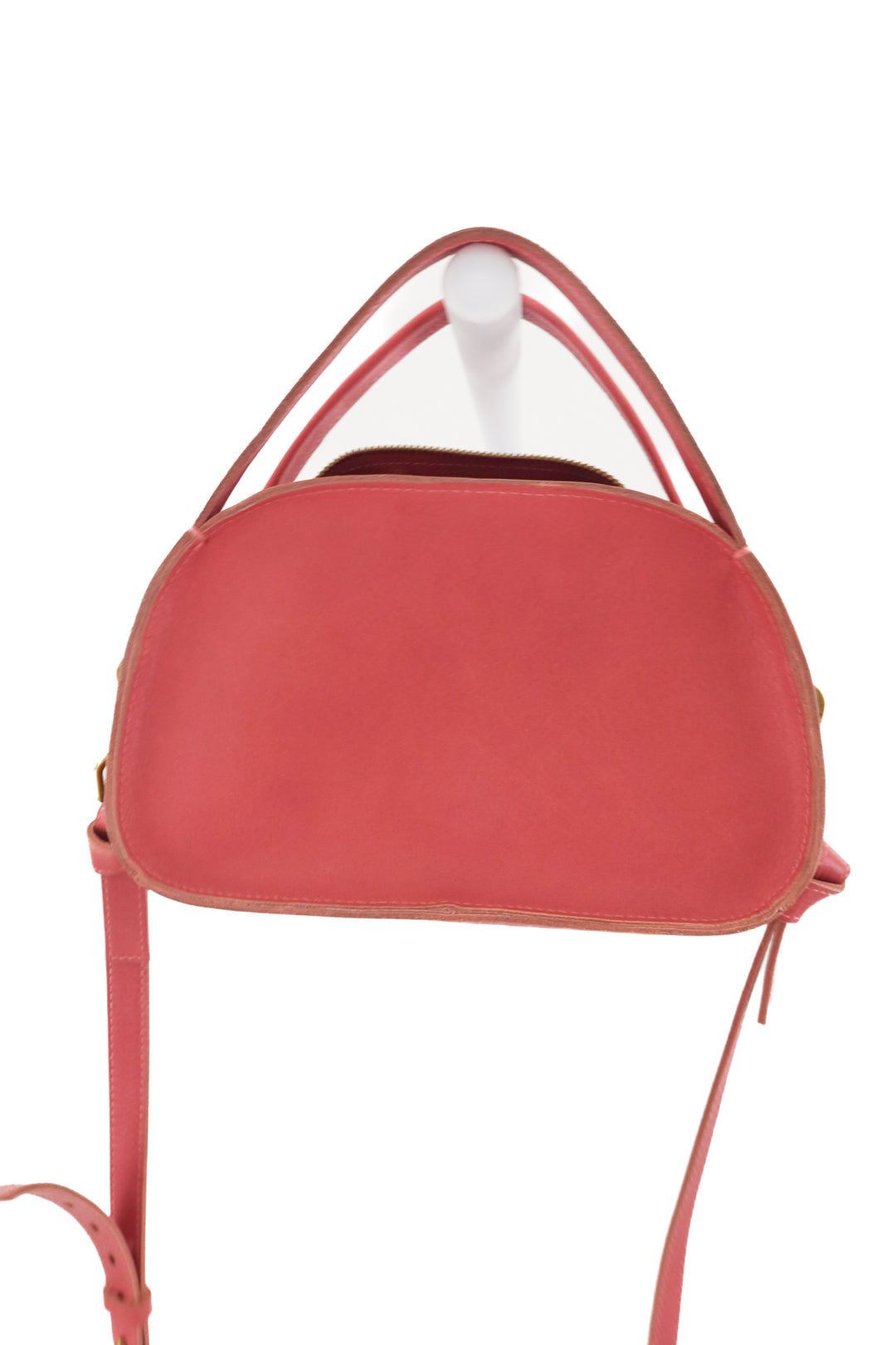 madewell pink leather crossbody