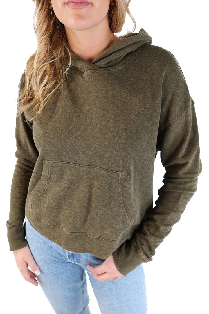 James perse olive green hoodie (1; retail $238)
