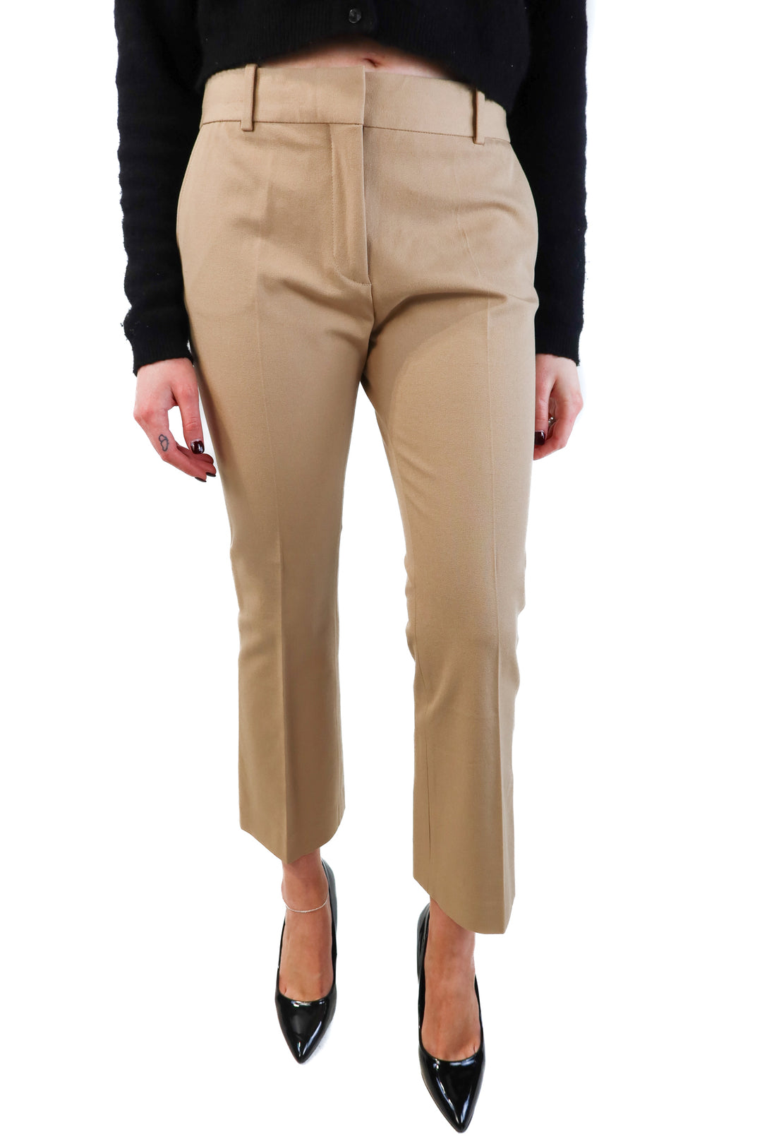 Frame tan “crop mini boot trouser” NWT (6; retails for $298)