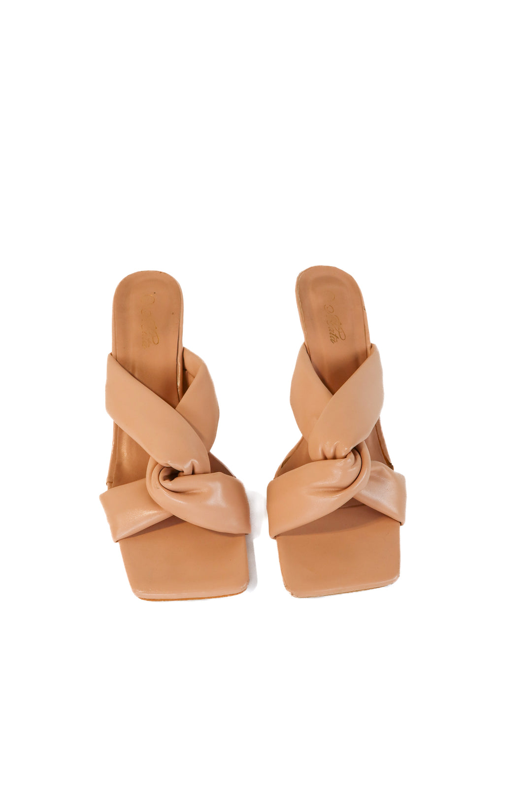 hata brown twist heels (8.5)