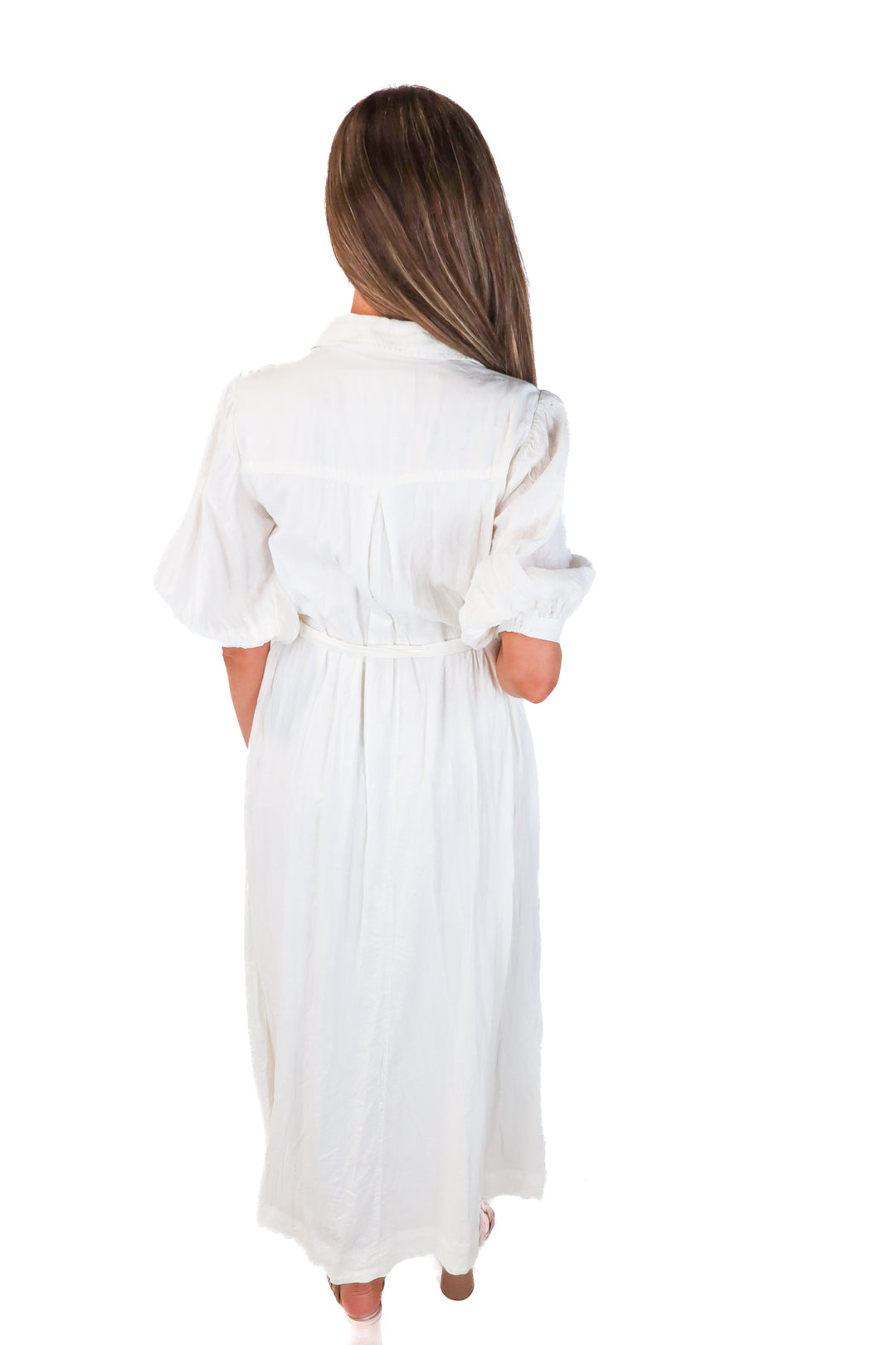 maeve white linen maxi dress (xs; retail $98)