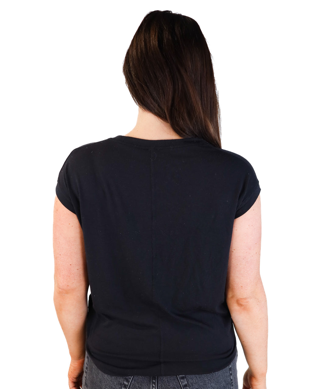 Athleta black short sleeve tee (xs; retail $45)