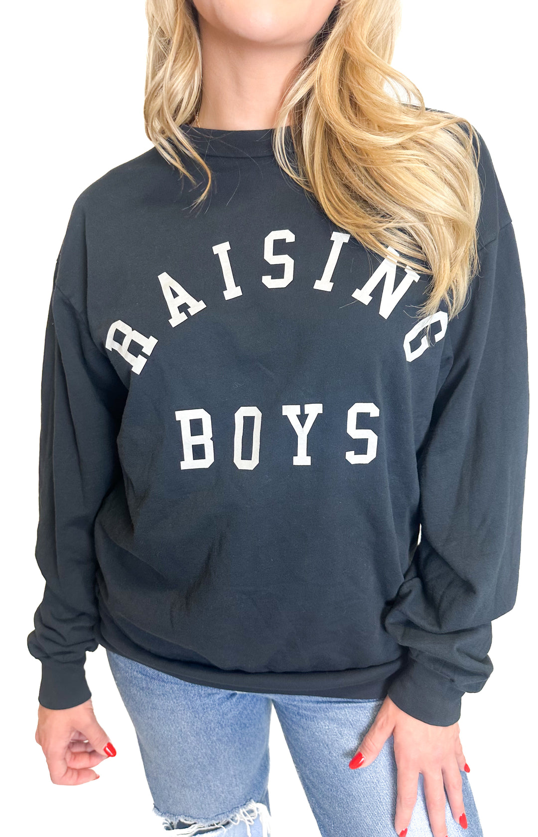 Raising Boys Navy Sweatshirt (M)