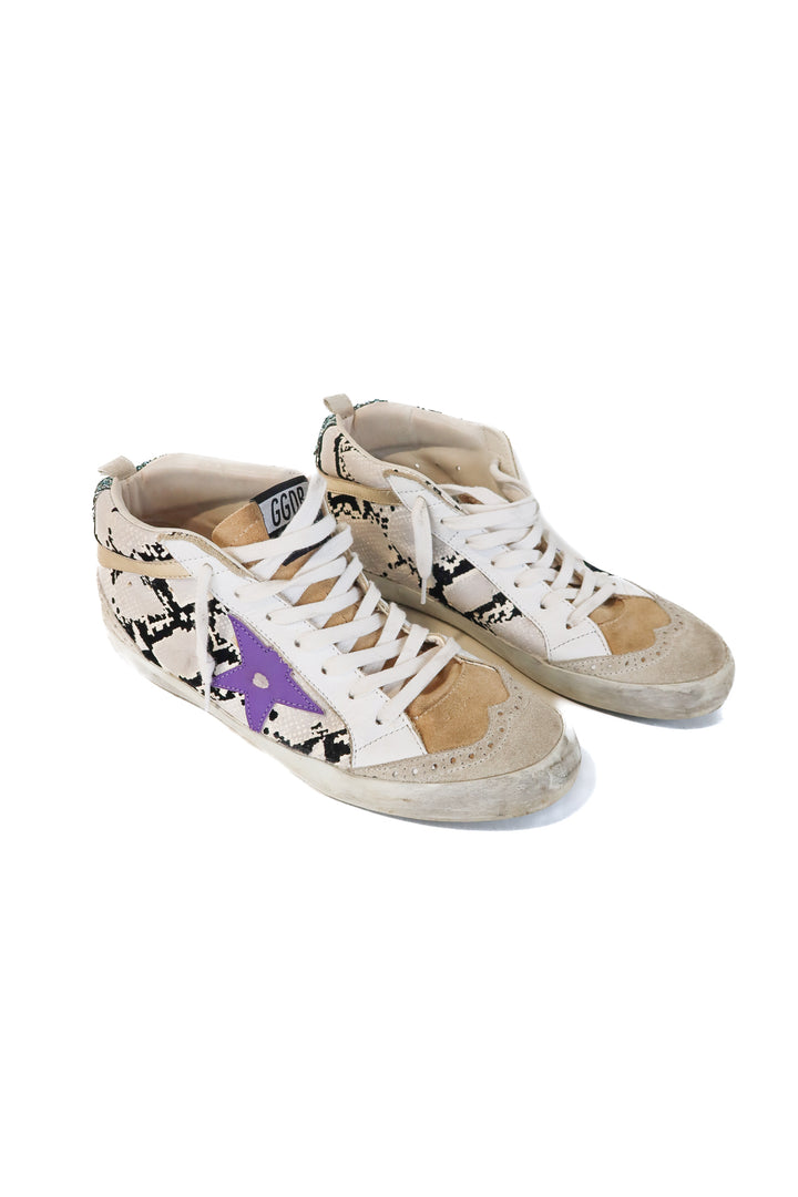 Golden Goose Midstar Snakeskin Print Sneakers (39/ US8.5-9; retail $645)