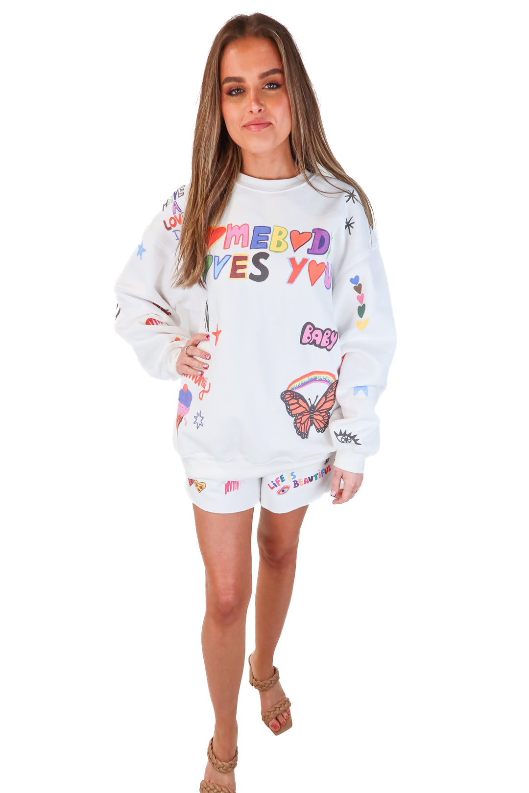 Mayfair Group Somebody Loves You Sweats (S/M; retail $225)