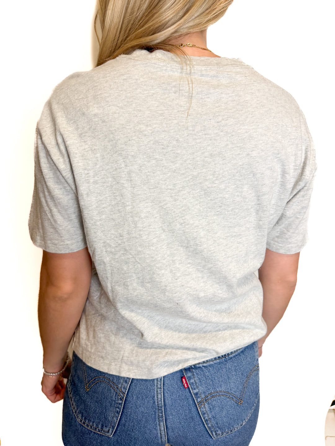 Abercrombie Heathered Grey T-Shirt (XS)