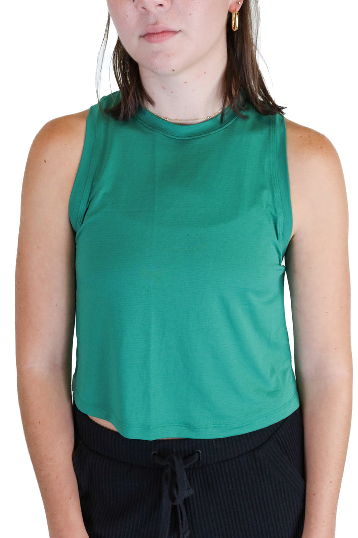 Lululemon Green Ultralight Waist-Length Tank NWT (4; Retail $48)