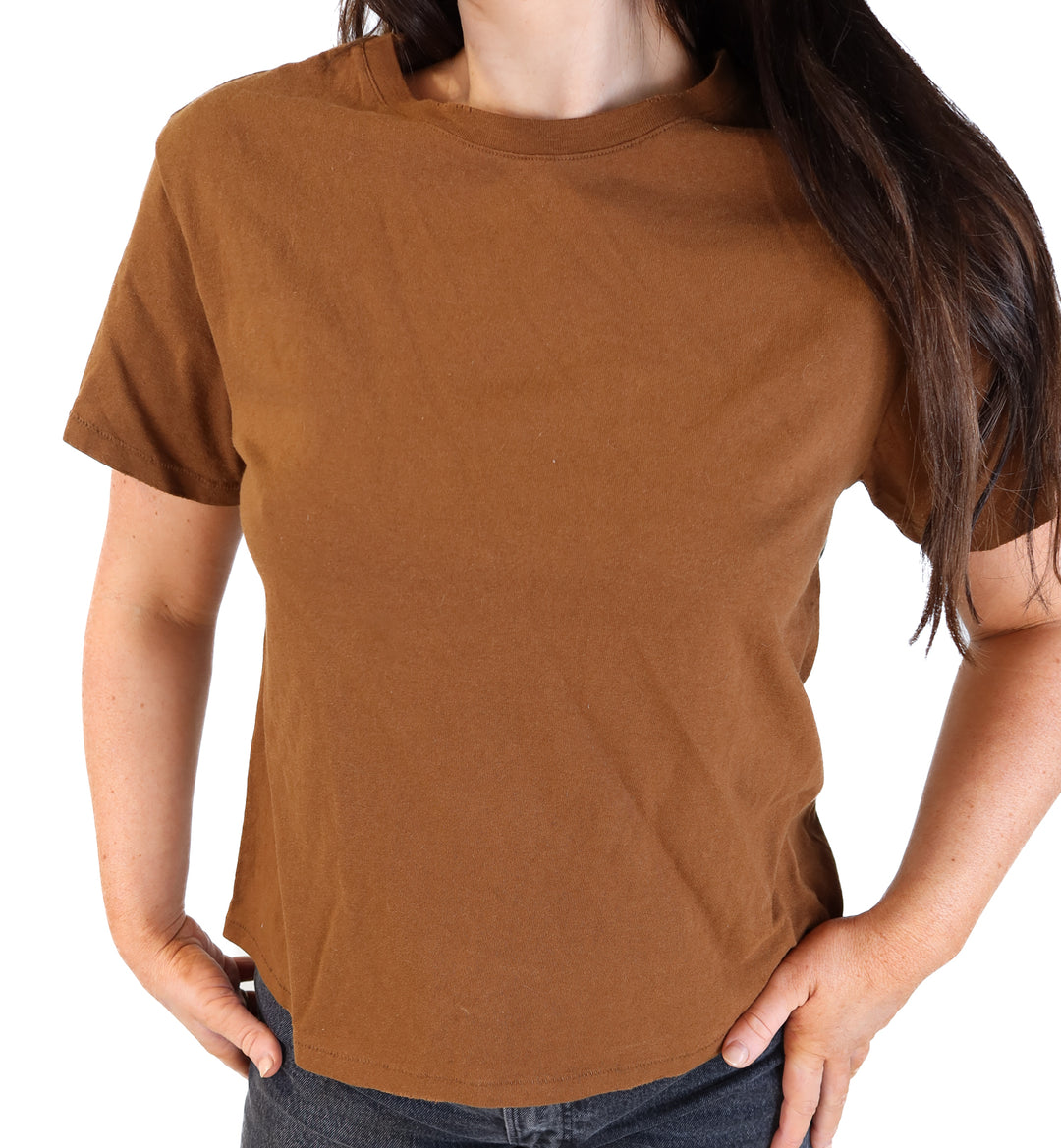 Nuuds brown short sleeve tee (s; retail $68)