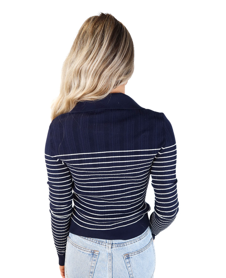 Lovers and friends Camelia Striped Polo (s; retail $168)