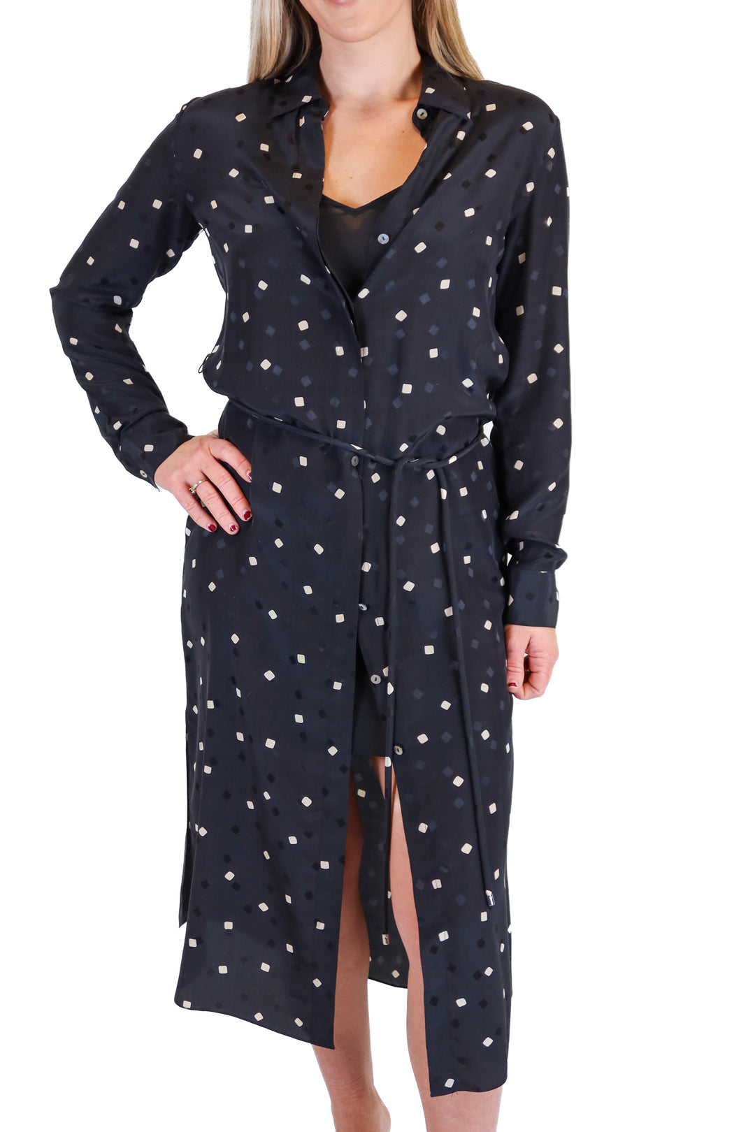 Theory Silk Shirt Dress (S)