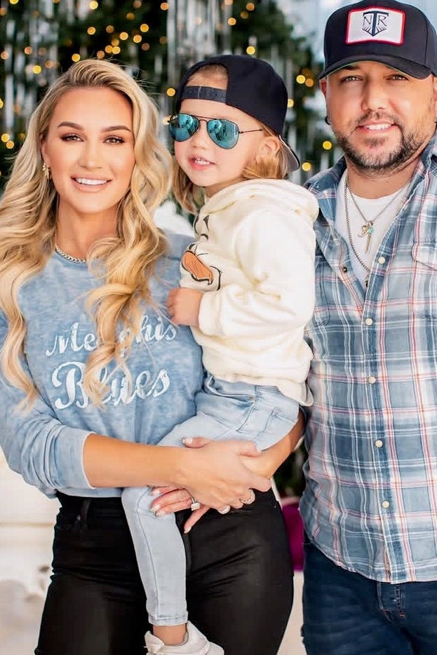 AUCTION brittany aldean blue heathered "memphis blues" long sleeve top (s)