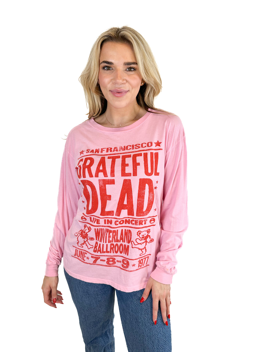 Anthropologie Letluv Grateful Dead Concert Long-Sleeve Graphic Tee NWT (XS; retail $88)