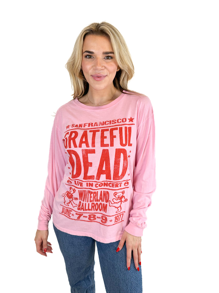 Anthropologie Letluv Grateful Dead Concert Long-Sleeve Graphic Tee NWT (XS; retail $88)
