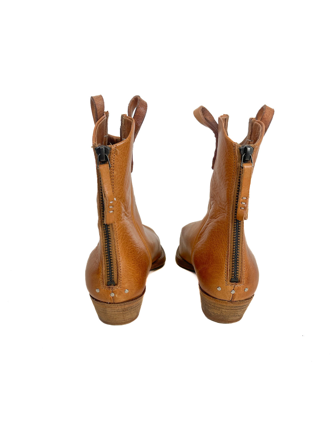 We The Free Tan Leather Boots (39)