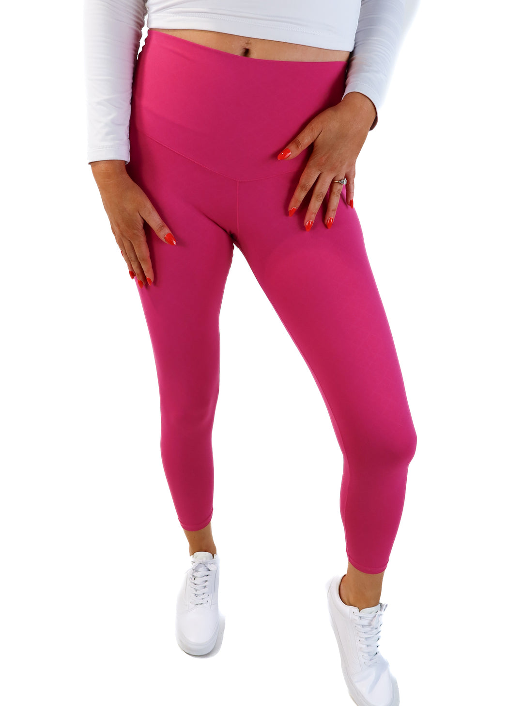 Shefit pink patterned leggings (m; retails for $68)