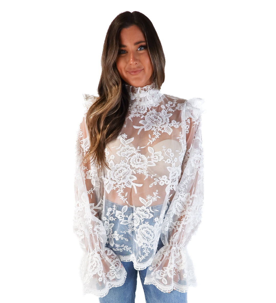 In the style sheer floral top (14)