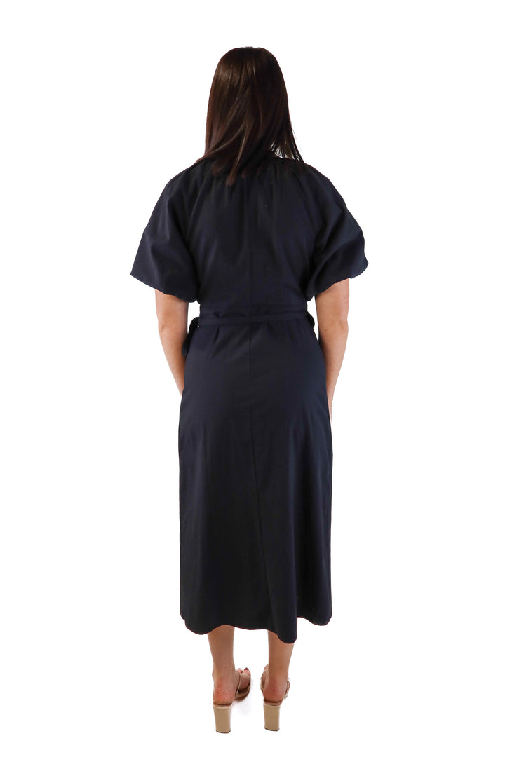 Reformation black wrap maxi dress (s; retail $298)
