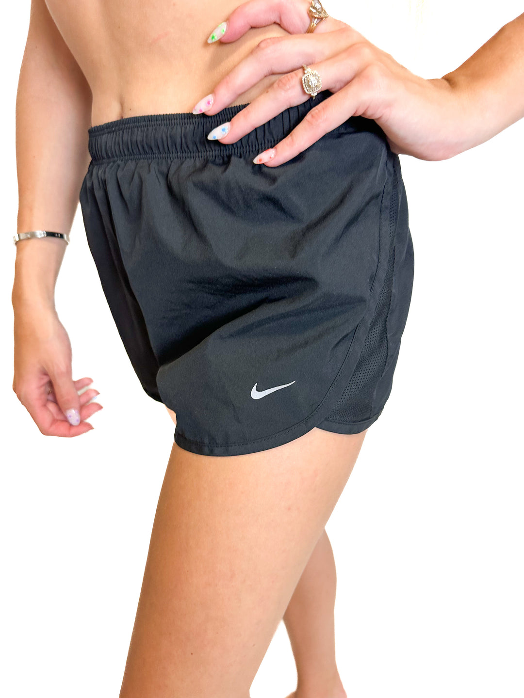 Nike Dri Fit Black Running Shorts (S)