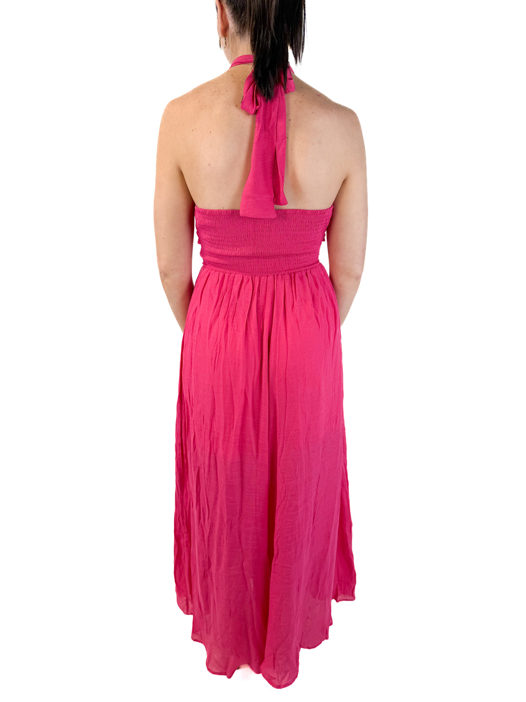 aakaa hot pink maxi dress NWT  (retails for $99)