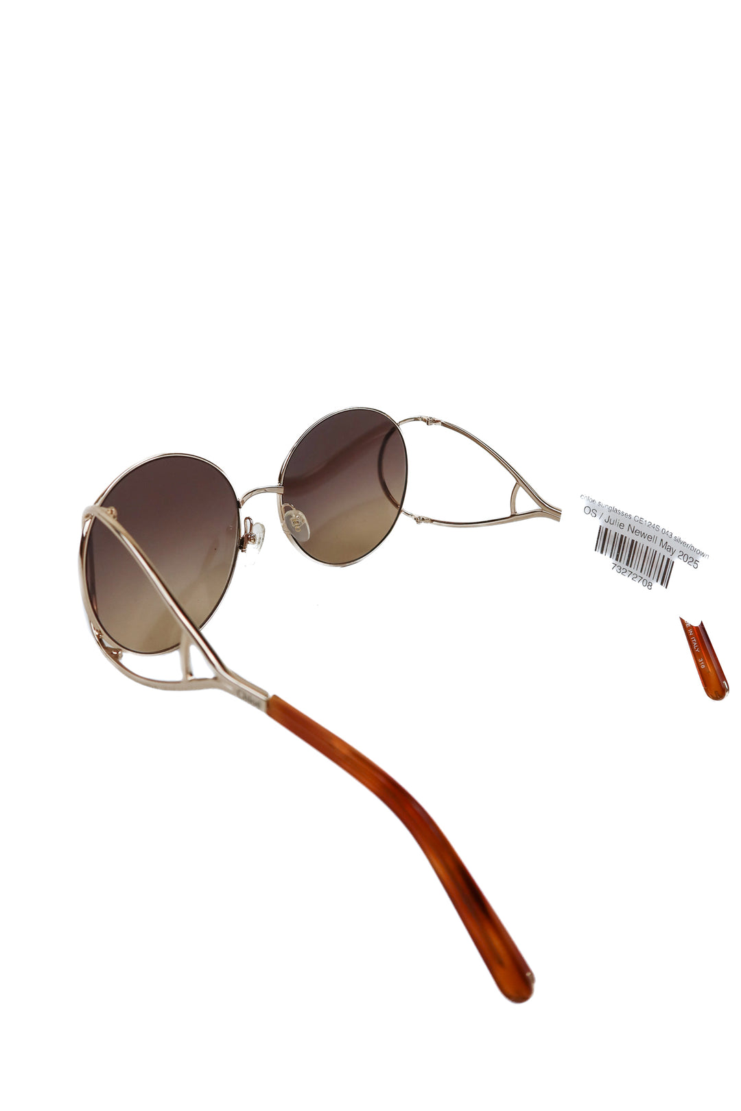 chloe sunglasses CE124S 043 silver/brown (retail $229)