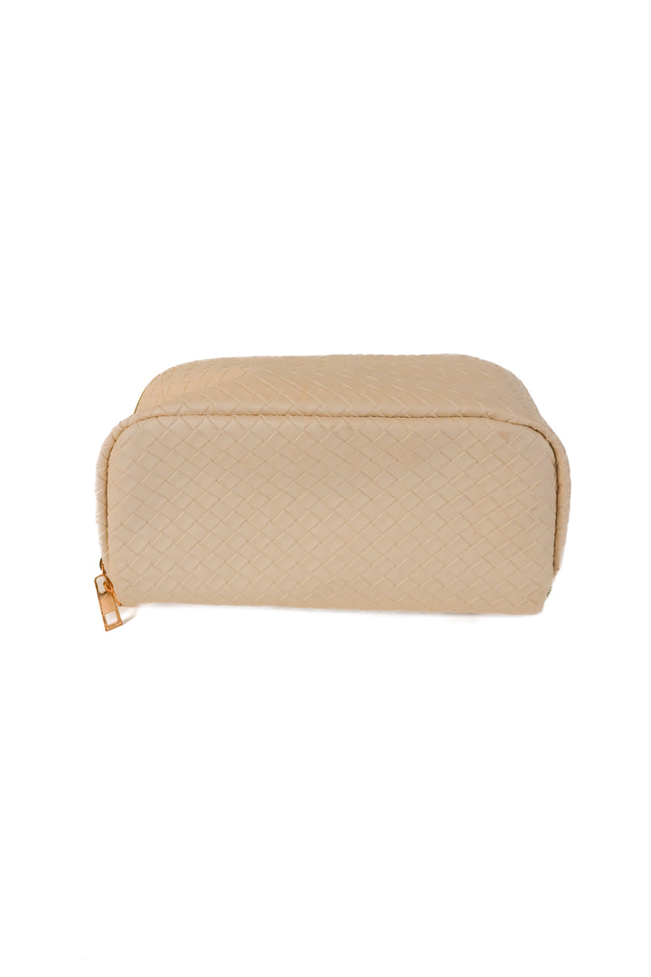 quilted makeup travel case