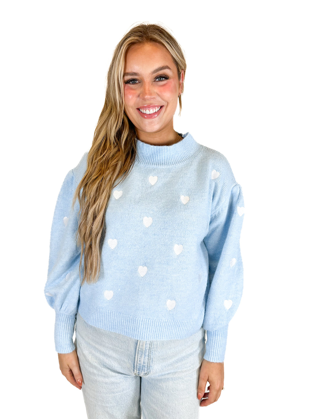 Sugarlips Cross My Heart Embroidered Sweater (M)