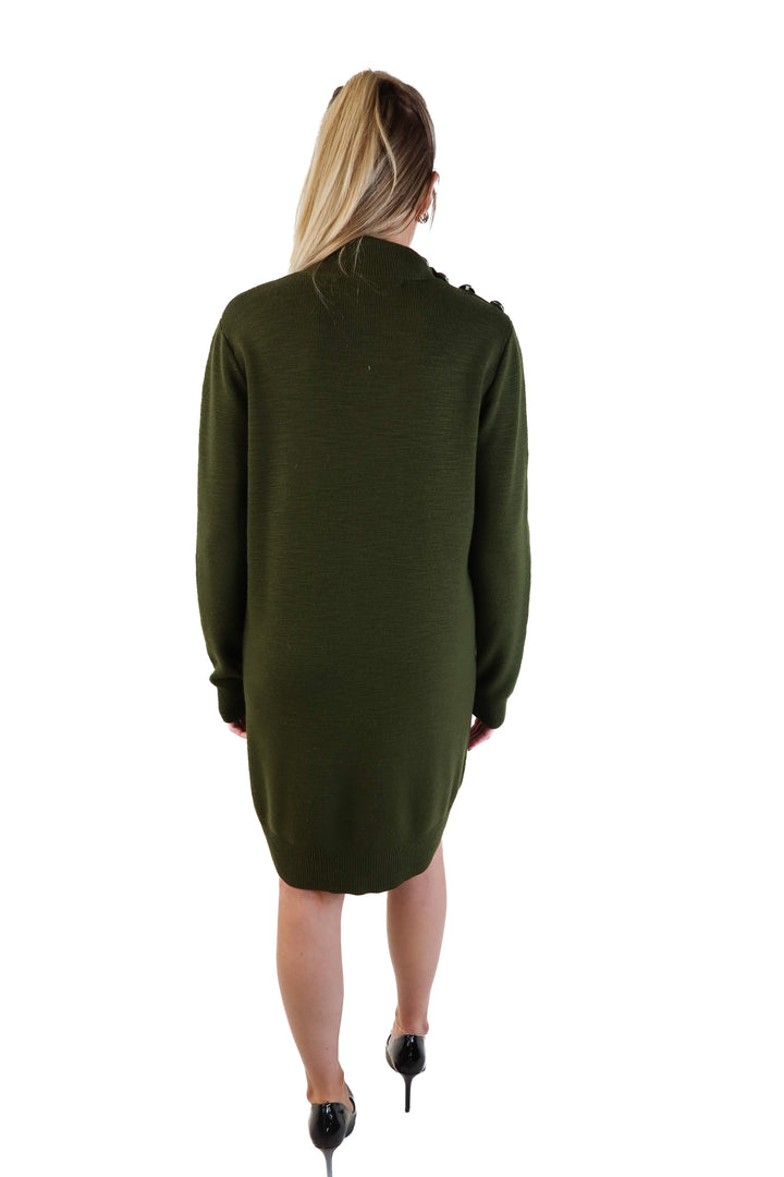 Veronica Beard Olive Green Sweater Dress (M; retail $498)