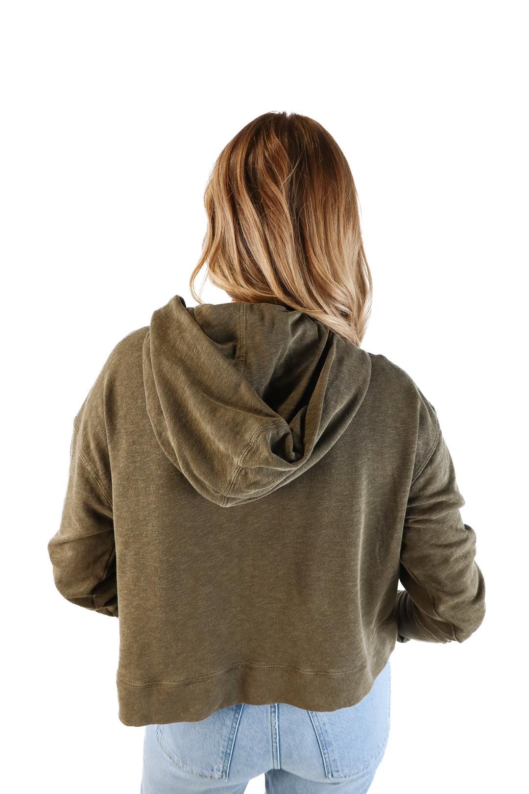 James perse olive green hoodie (1; retail $238)