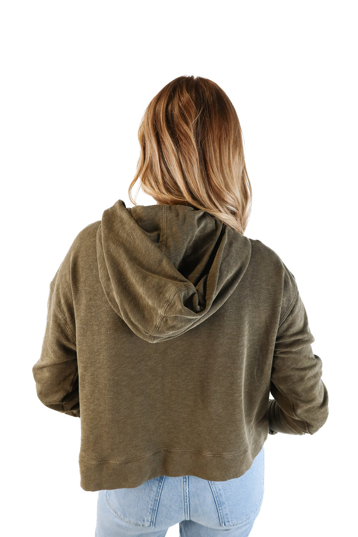 James perse olive green hoodie (1; retail $238)
