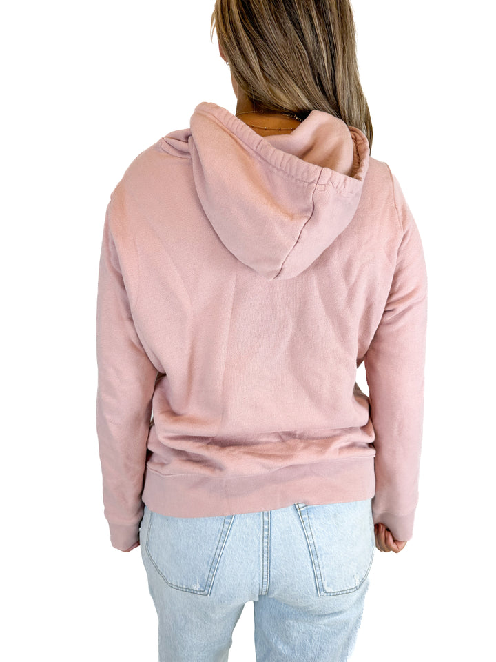 Adidas Pink Trefoil Hoodie (L)