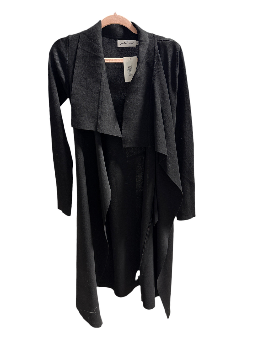 SOLD: Petal+Pup Black Knit Waterfall Cardigan (6)