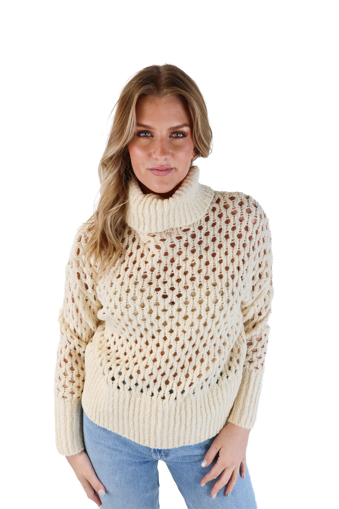 Sundays Wide Knit Cream Sweater NWT (XS; retails for $176)