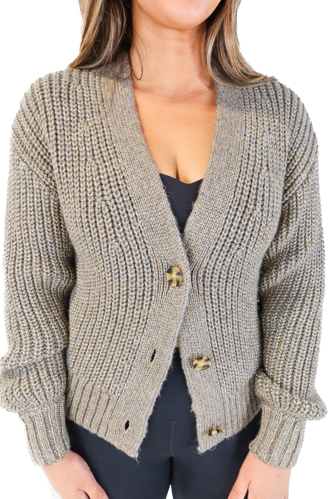 GAP gold/silver metallic cardigan NWT (xs; retails for $89.95)