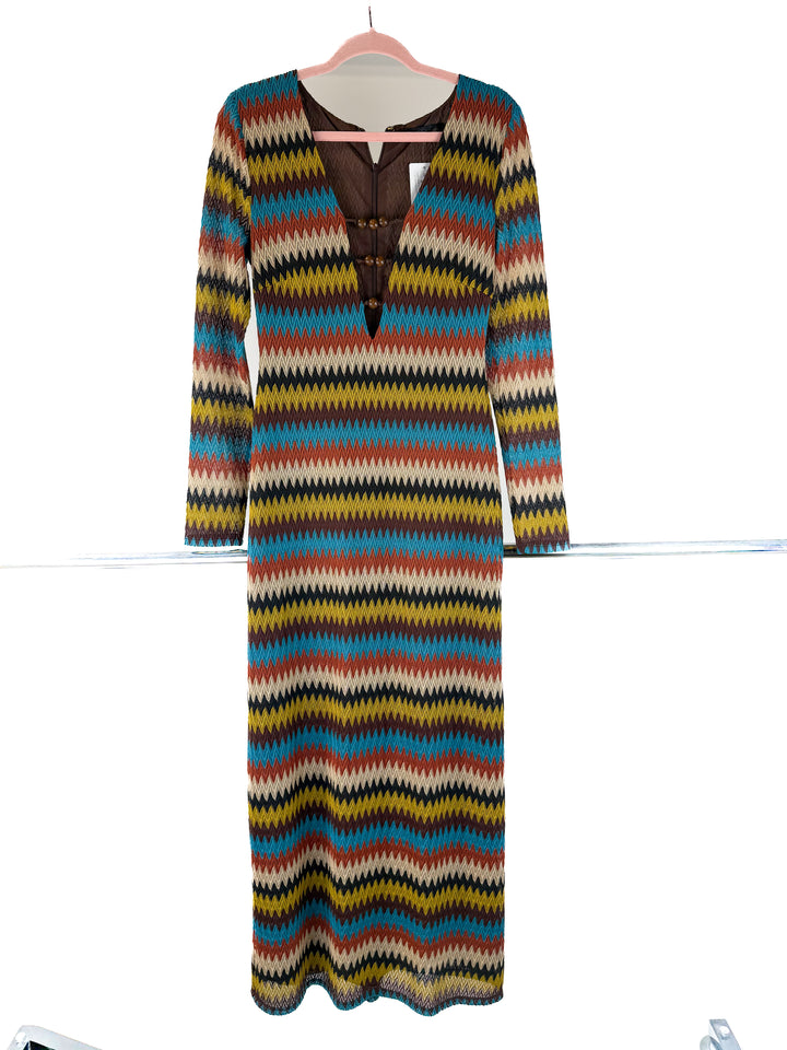 House of Harlow long pattern dress (S; retail $228)