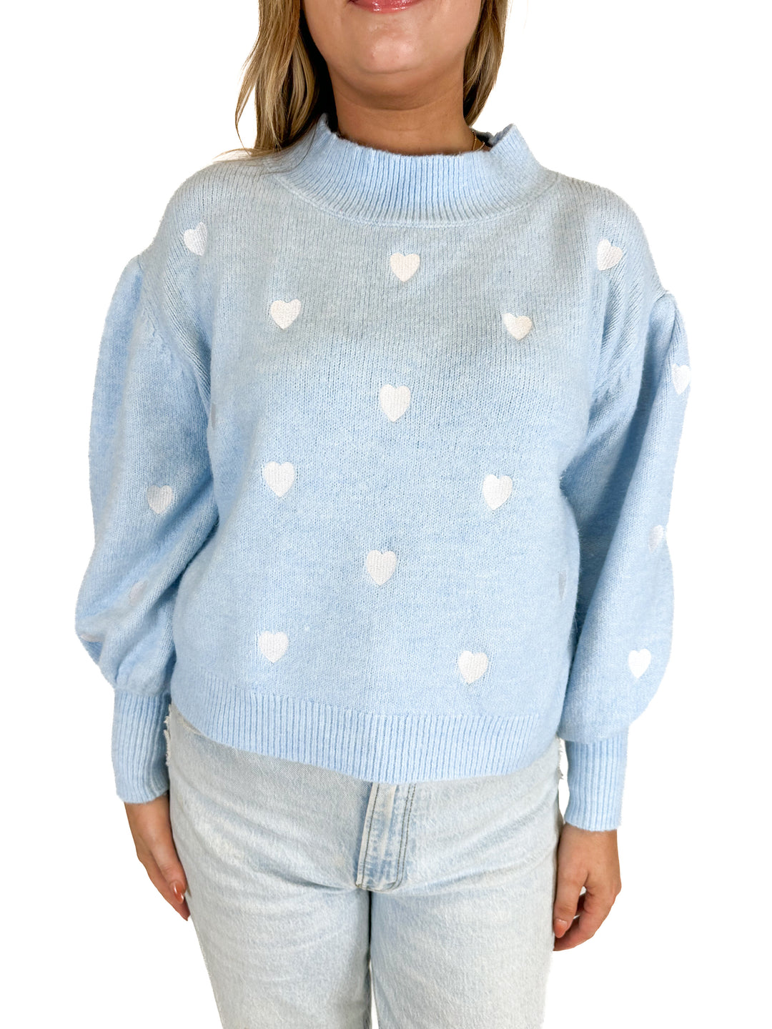 Sugarlips Cross My Heart Embroidered Sweater (M)