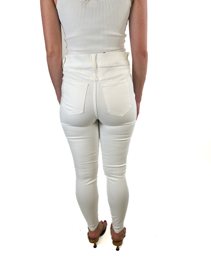 Spanx White Ankle Skinny Jeans (M)