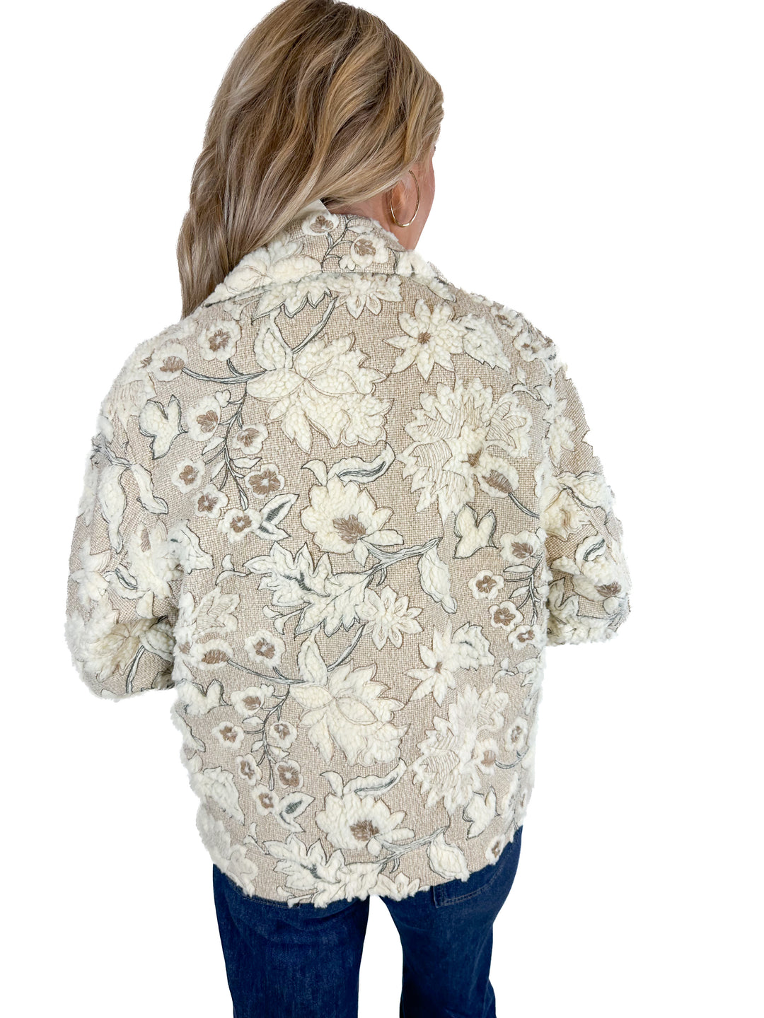 Abercrombie Floral Textured Jacket NWT (XS)