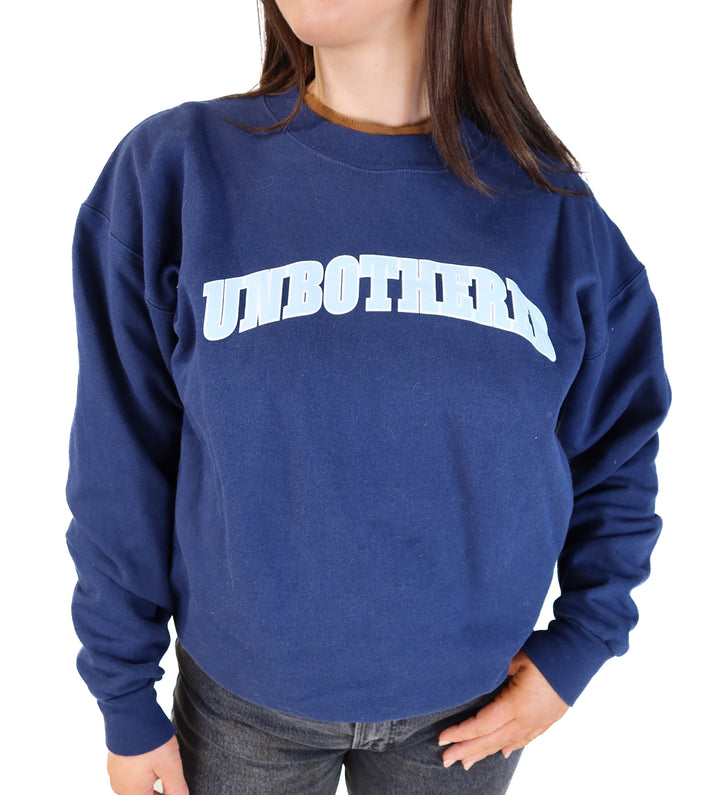 Uncommon james unbothered navy Crewneck (m; retail $58)