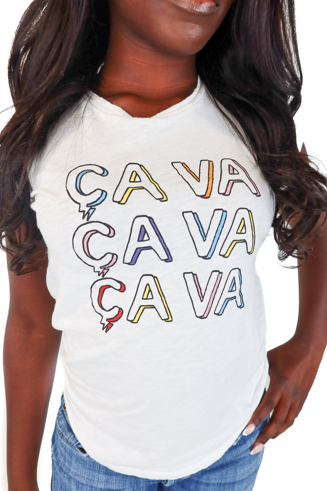 Zadig & Voltaire White CA VA Graphic Tee (S; retail $178)