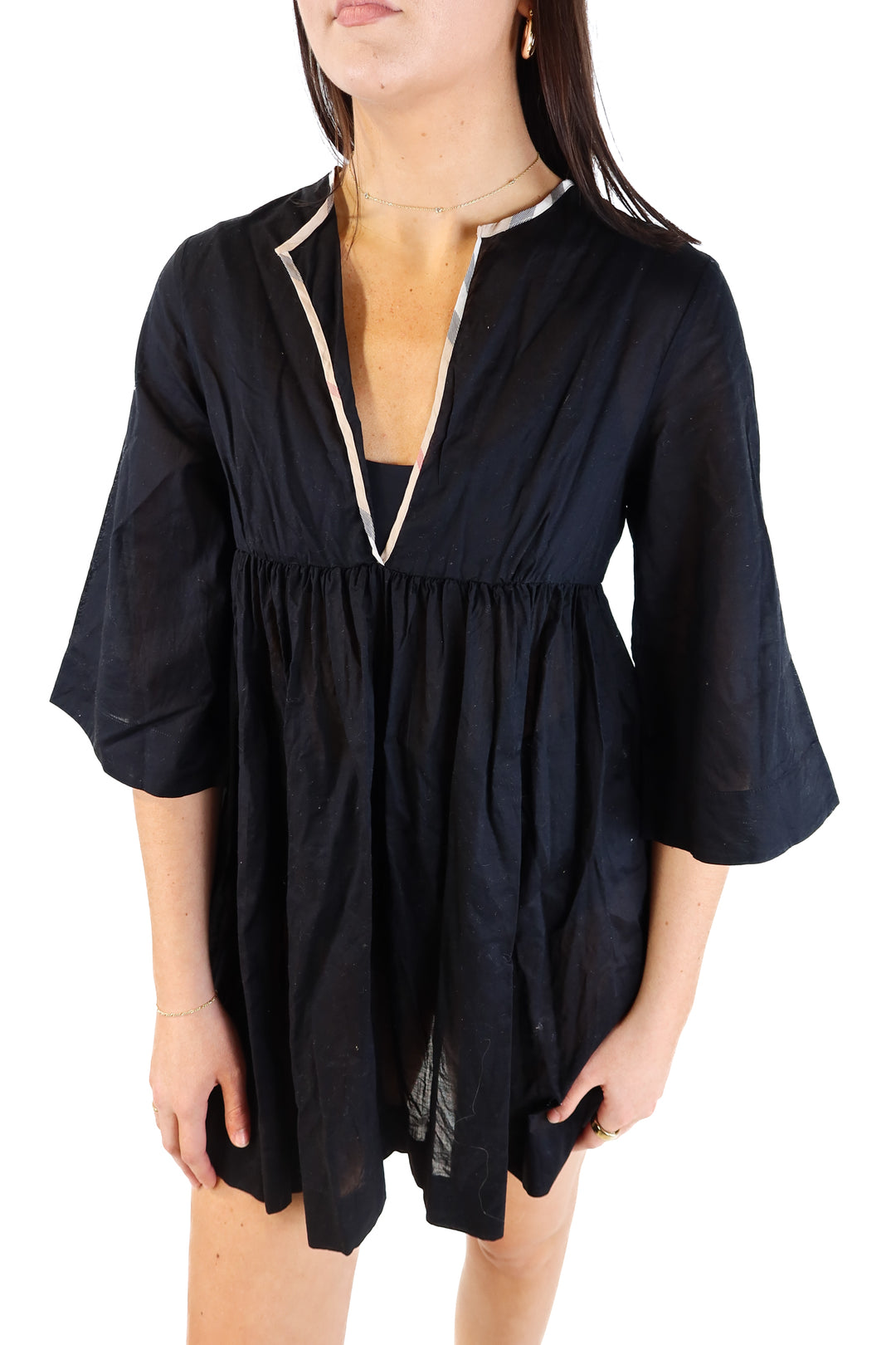 Burberry Black Cover-Up (S; retail $495)