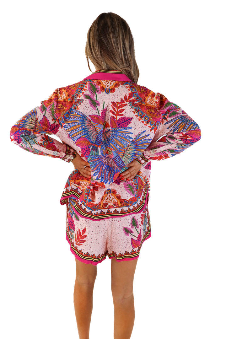 Farm Rio Parrot Set (S top, M bottom; retail $325)